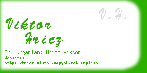 viktor hricz business card